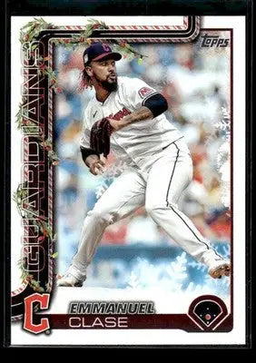 2025 Topps Holiday Emmanuel Clase #H96 Cleveland Guardians
