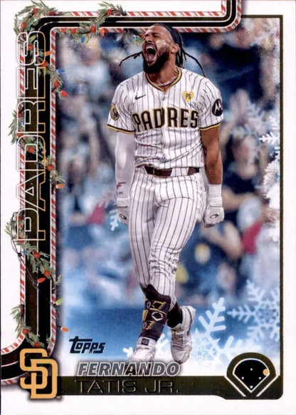 2025 Topps Holiday Fernando Tatis Jr #H170 San Diego Padres Baseball Card MLB - Trading Cards