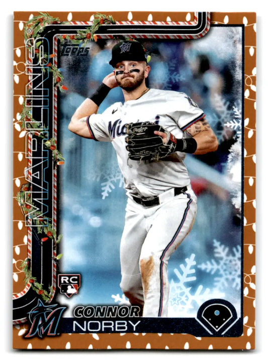 2025 Topps Holiday Gold Holiday Lights #H72 Connor Norby NM-MT RC Rooki ID:80541 - Baseball Card Single