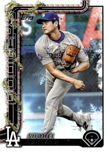 2025 Topps Holiday #H1 Shohei Ohtani NM-MT Dodgers ID:79802 - Baseball Card Single