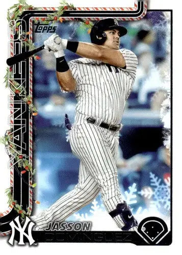 2025 Topps Holiday #H10 Jasson Dominguez NM-MT Yankees ID:79829 - Baseball Card Single