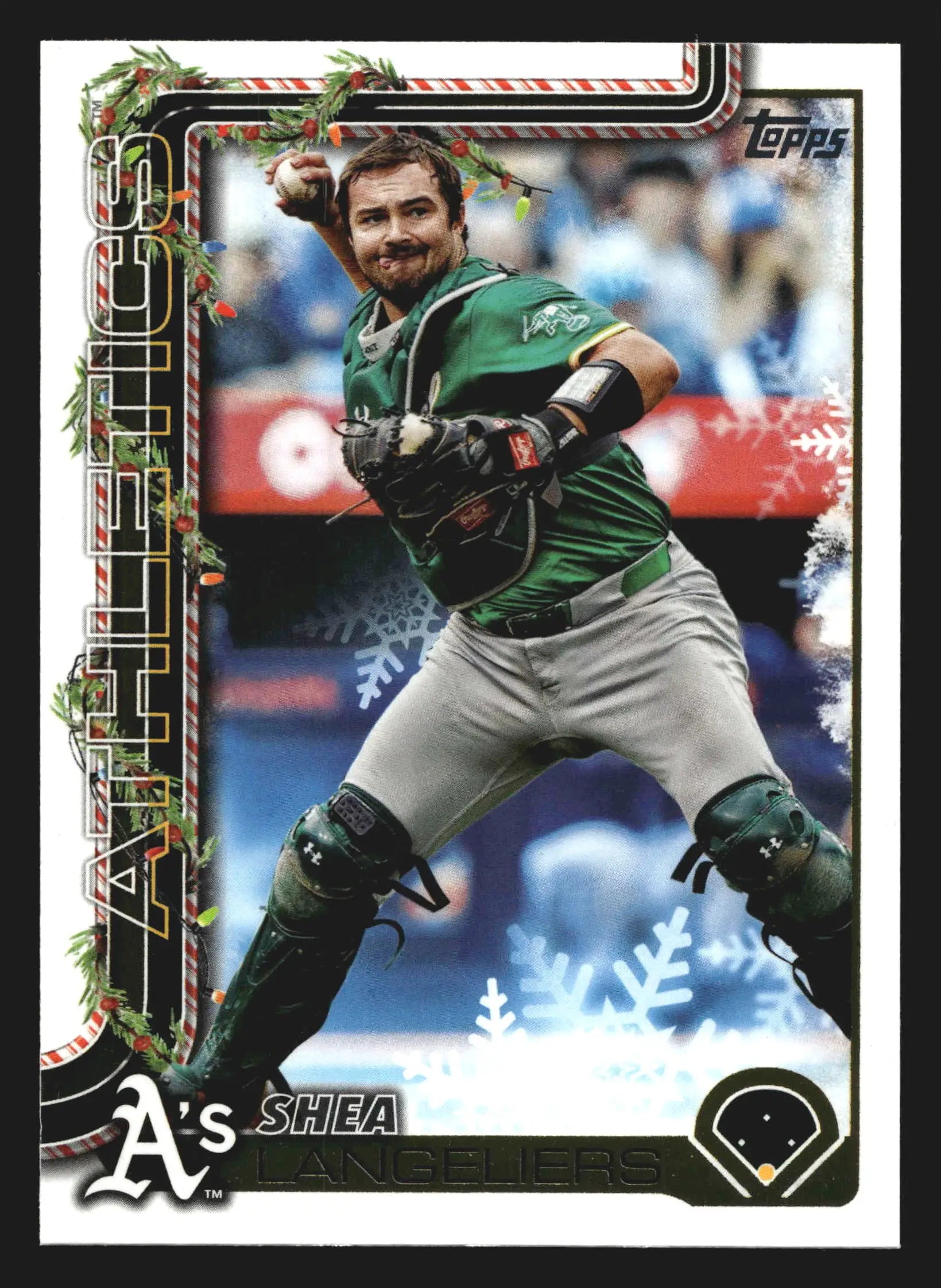 2025 Topps Holiday #H102 Shea Langeliers Athletics