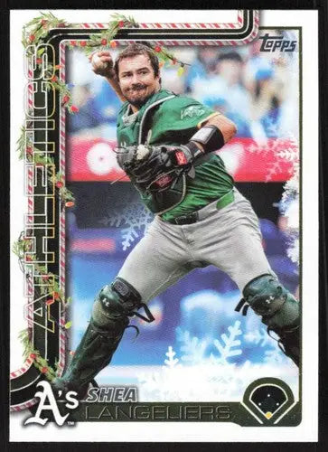 2025 Topps Holiday #H102 Shea Langeliers NM-MT ID:79916 - Baseball Card Single