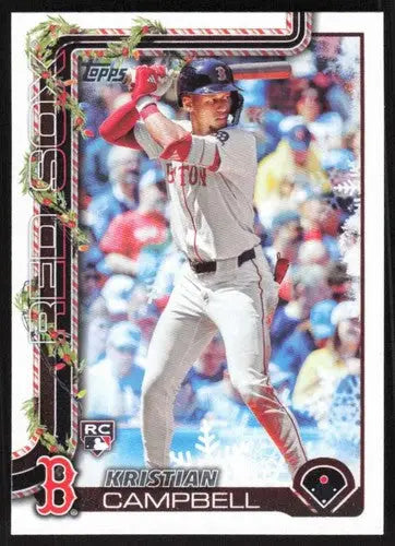 2025 Topps Holiday #H103 Kristian Campbell NM-MT RC Rookie Red Sox ID:80576 - Baseball Card Single