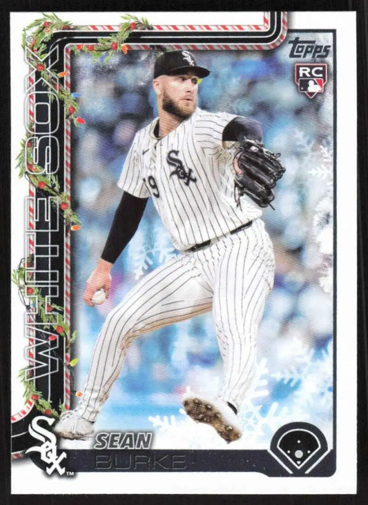 2025 Topps Holiday #H106 Sean Burke NM-MT RC Rookie Chicago White Sox Baseball Card - Baseball Card Single