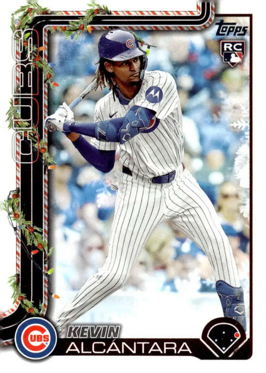 2025 Topps Holiday #H109 Kevin Alcantara NM-MT RC Rookie Chicago Cubs Baseball Card - Baseball Card Single