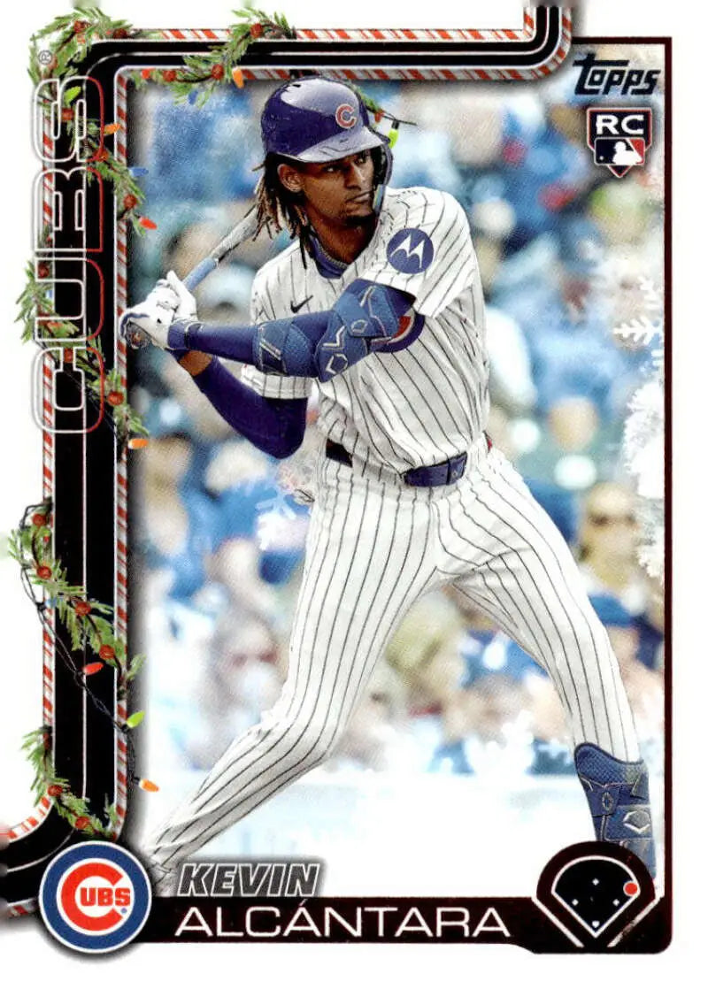 2025 Topps Holiday #H109 Kevin Alcantara NM-MT RC Rookie Chicago Cubs Baseball Card - Baseball Card Single