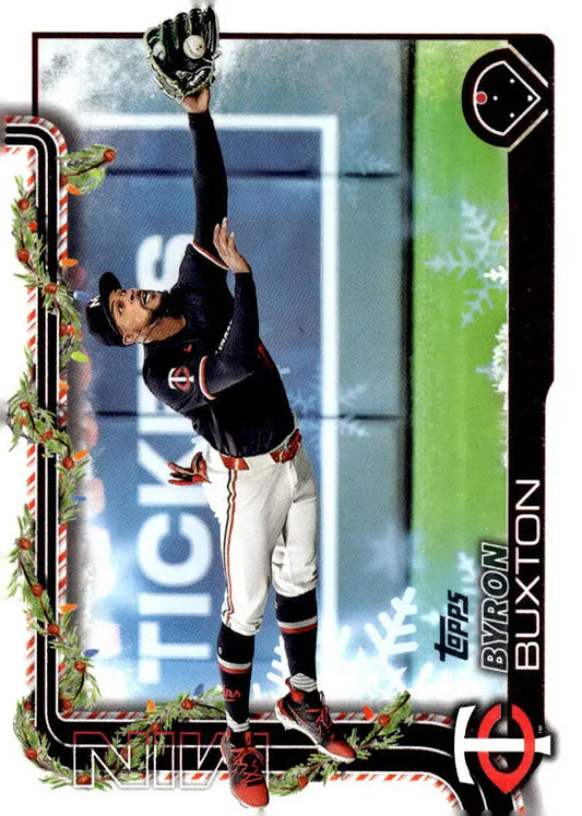 2025 Topps Holiday #H11 Byron Buxton NM-MT Minnesota Twins Baseball Card - Baseball Card Single