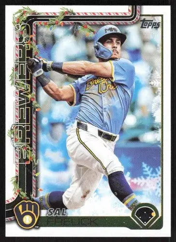 2025 Topps Holiday #H112 Sal Frelick NM-MT Brewers ID:79922 - Baseball Card Single