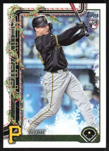 2025 Topps Holiday #H115 Nick Yorke NM-MT RC Rookie Pirates ID:80579 - Baseball Card Single