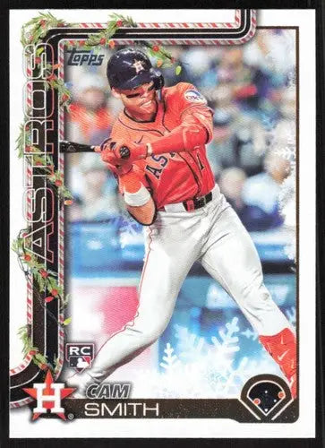 2025 Topps Holiday #H121 Cam Smith NM-MT RC Rookie Astros ID:79929 - Baseball Card Single
