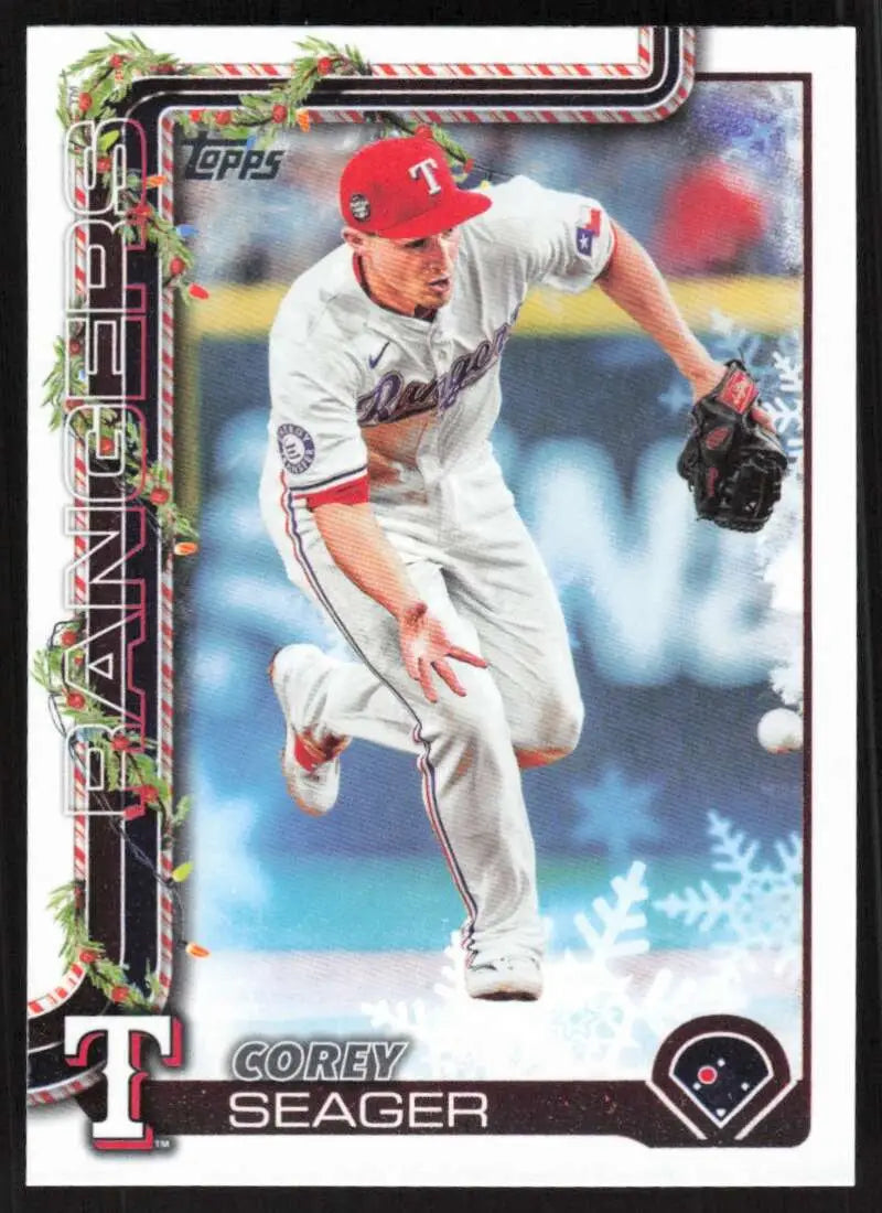 2025 Topps Holiday #H125 Corey Seager NM-MT Texas Rangers Baseball Card - Baseball Card Single