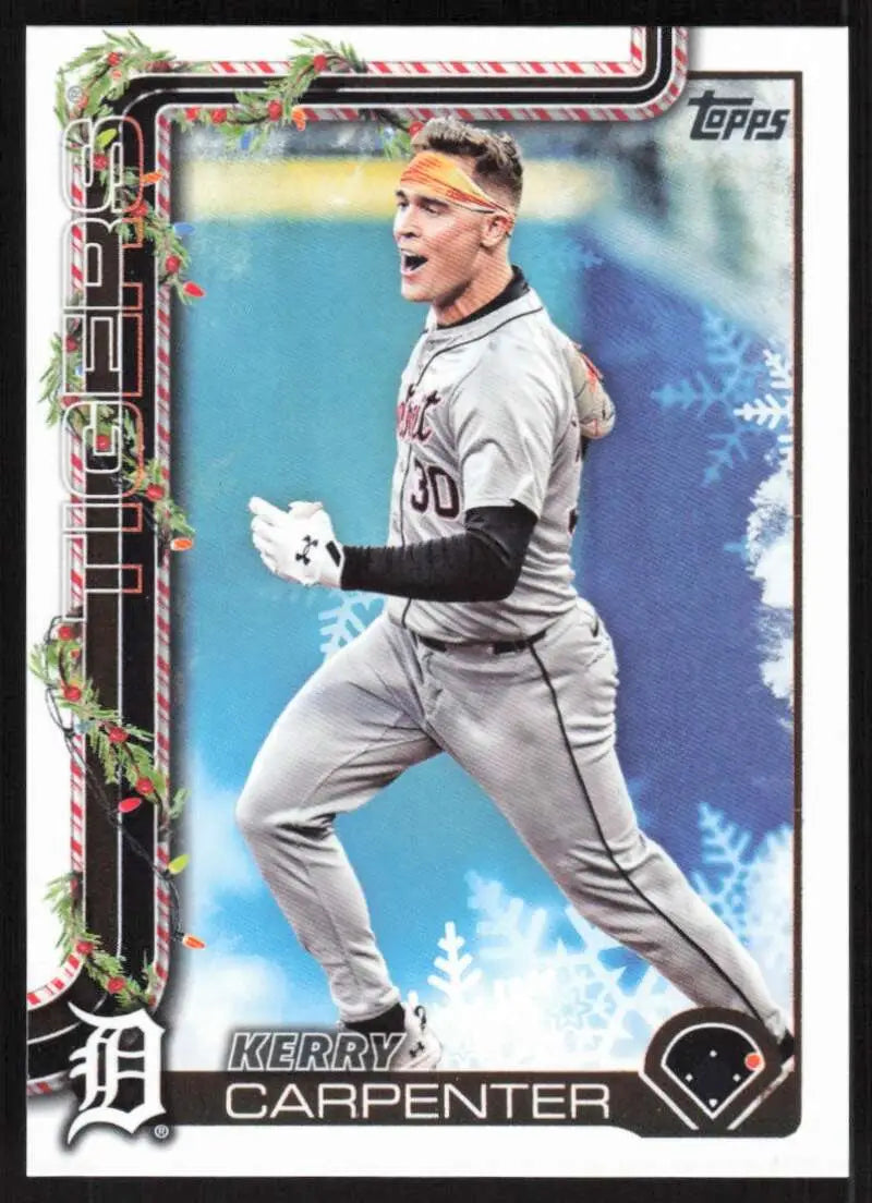 2025 Topps Holiday #H127 Kerry Carpenter NM-MT Detroit Tigers Baseball Card - Baseball Card Single