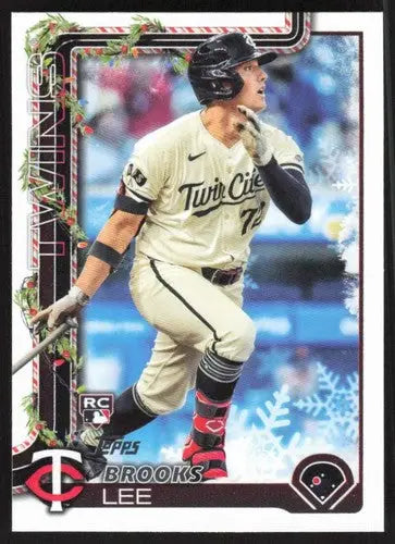 2025 Topps Holiday #H13 Brooks Lee NM-MT RC Rookie Twins ID:80555 - Baseball Card Single