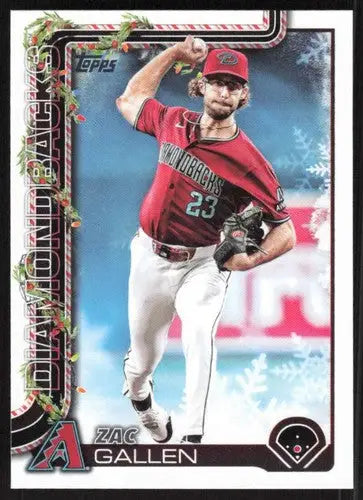 2025 Topps Holiday #H131 Zac Gallen NM-MT Diamondbacks ID:80585 - Baseball Card Single