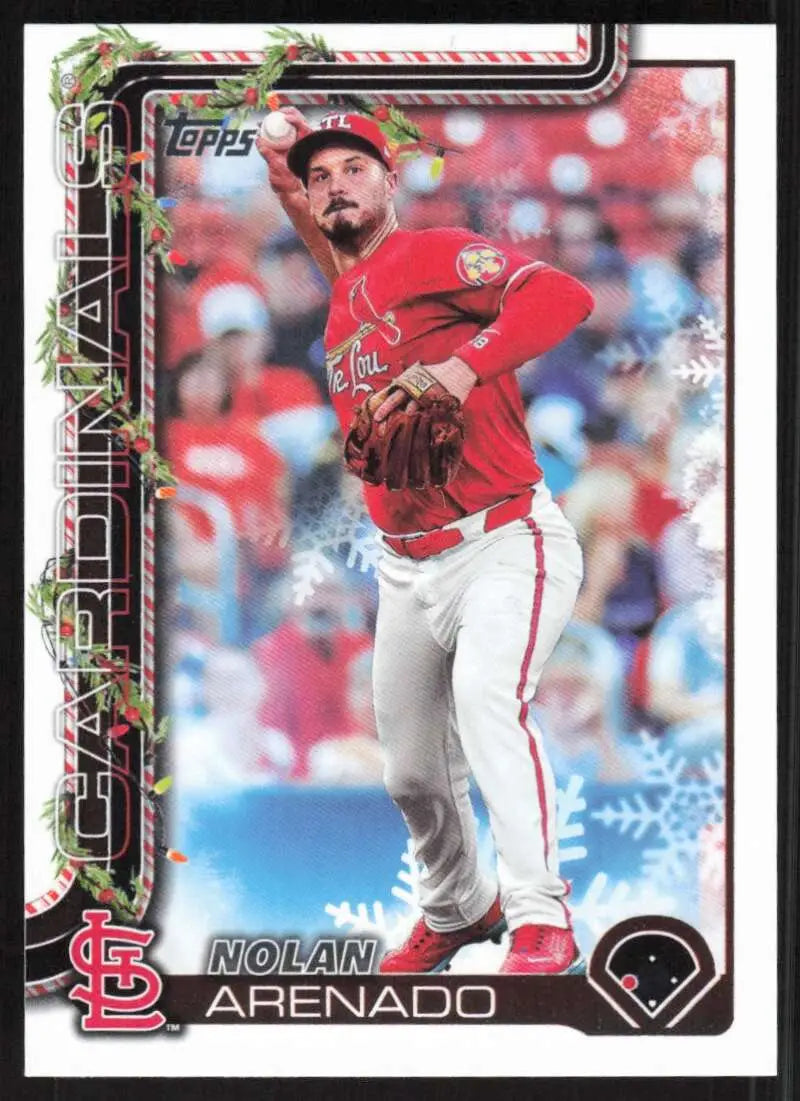 2025 Topps Holiday #H132 Nolan Arenado NM-MT St. Louis Cardinals Baseball Card