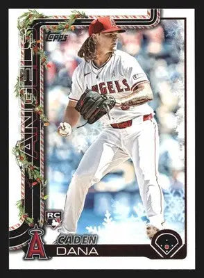 2025 Topps Holiday #H133 Caden Dana Los Angeles Angels RC - Baseball Card Single