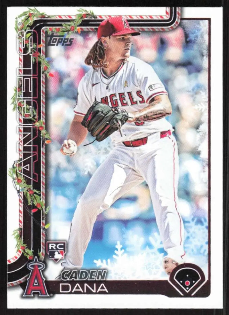 2025 Topps Holiday #H133 Caden Dana NM-MT RC Rookie Los Angeles Angels Baseball Card - Baseball Card Single