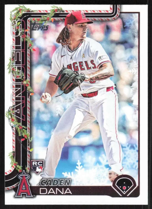 2025 Topps Holiday #H133 Caden Dana NM-MT RC Rookie Los Angeles Angels Baseball Card - Baseball Card Single