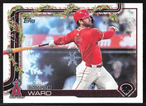 2025 Topps Holiday #H134 Taylor Ward NM-MT Angels ID:80586 - Baseball Card Single