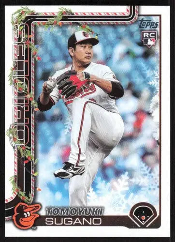 2025 Topps Holiday #H137 Tomoyuki Sugano NM-MT RC Rookie Orioles ID:79938 - Baseball Card Single