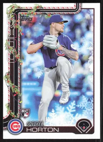 2025 Topps Holiday #H140 Cade Horton NM-MT RC Rookie Cubs ID:79941 - Baseball Card Single