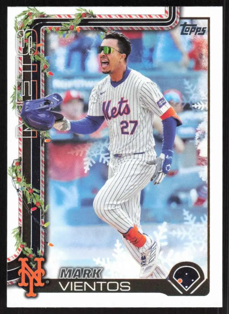 2025 Topps Holiday #H142 Mark Vientos NM-MT New York Mets Baseball Card - Baseball Card Single