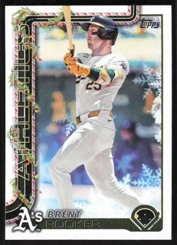 2025 Topps Holiday #H147 Brent Rooker NM-MT ID:80589 - Baseball Card Single