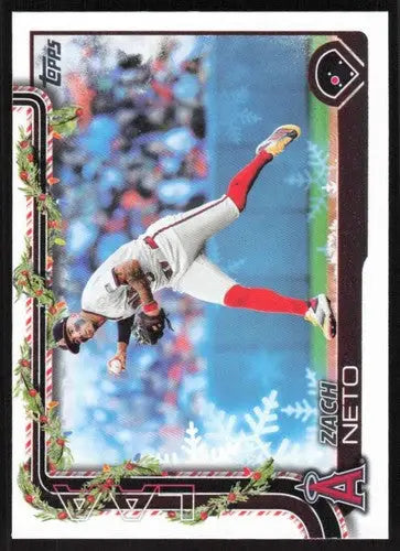 2025 Topps Holiday #H149 Zach Neto NM-MT Angels ID:80590 - Baseball Card Single