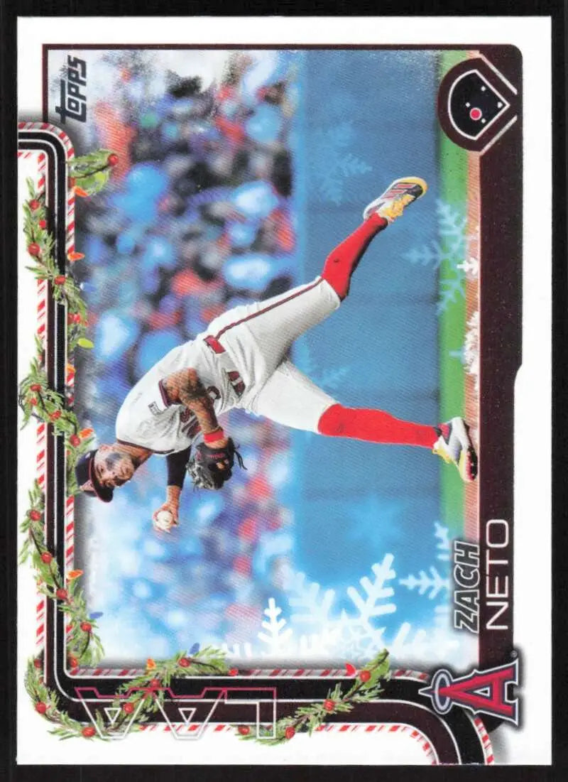 2025 Topps Holiday #H149 Zach Neto NM-MT Los Angeles Angels Baseball Card - Baseball Card Single