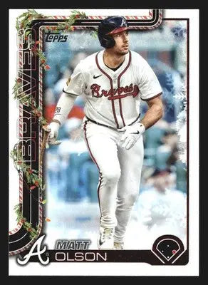 2025 Topps Holiday #H15 Matt Olson Atlanta Braves - Baseball Card Single