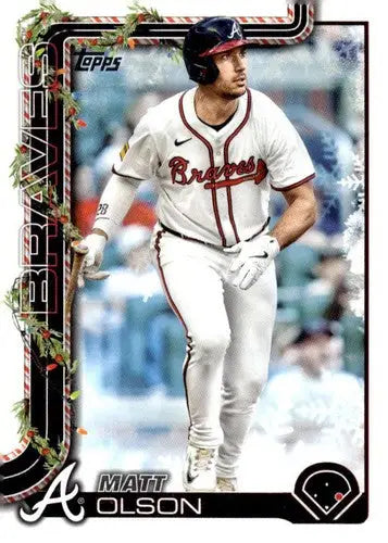 2025 Topps Holiday #H15 Matt Olson NM-MT Braves ID:79833 - Baseball Card Single
