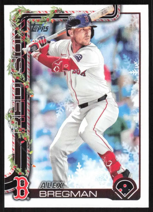 2025 Topps Holiday #H154 Alex Bregman NM-MT Boston Red Sox Baseball Card - Baseball Card Single