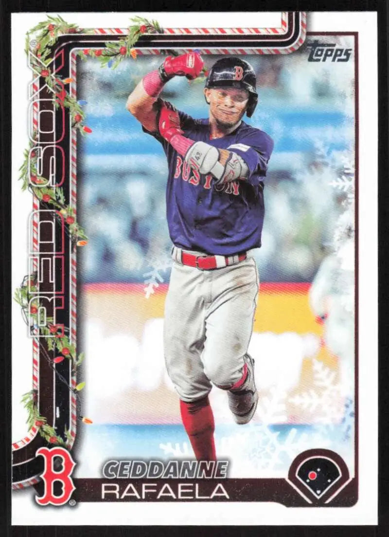 2025 Topps Holiday #H156 Ceddanne Rafaela NM-MT Red Sox ID:79964 - Baseball Card Single