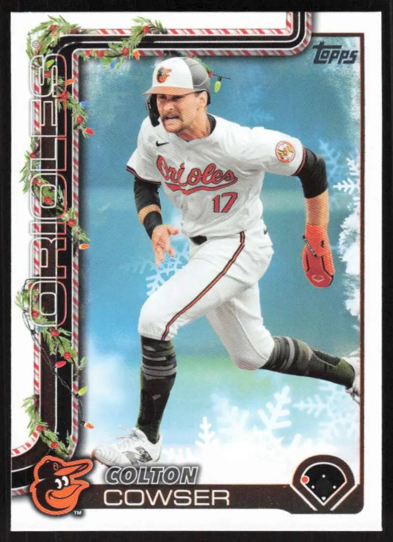 2025 Topps Holiday #H157 Colton Cowser NM-MT Baltimore Orioles Baseball Card - Baseball Card Single