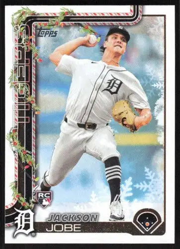 2025 Topps Holiday #H160 Jackson Jobe NM-MT RC Rookie Tigers ID:79967 - Baseball Card Single