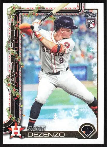 2025 Topps Holiday #H162 Zach Dezenzo NM-MT RC Rookie Astros ID:80593 - Baseball Card Single