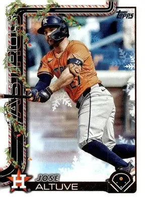 2025 Topps Holiday #H163 Jose Altuve NM-MT Astros ID:79969 - Baseball Card Single