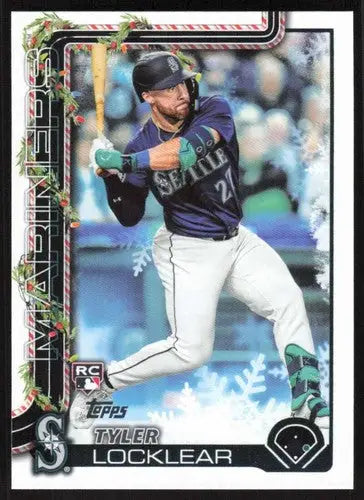 2025 Topps Holiday #H165 Tyler Locklear NM-MT RC Rookie Mariners ID:79971 - Baseball Card Single