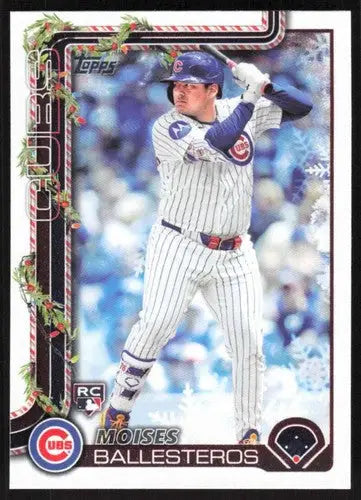 2025 Topps Holiday #H169 Moises Ballesteros NM-MT RC Rookie Cubs ID:79974 - Baseball Card Single