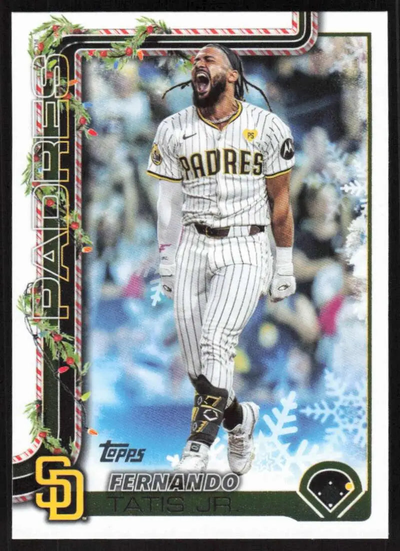 2025 Topps Holiday #H170 Fernando Tatis Jr. NM-MT San Diego Padres Baseball Card