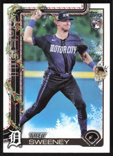 2025 Topps Holiday #H172 Trey Sweeney NM-MT RC Rookie Tigers ID:79975 - Baseball Card Single