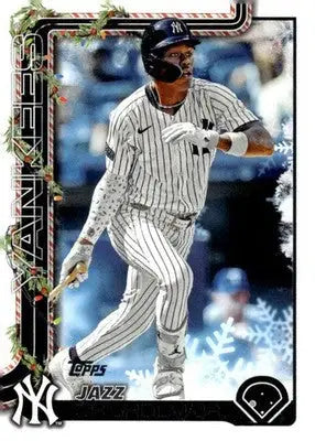 2025 Topps Holiday #H176 Jazz Chisholm Jr. NM-MT Yankees ID:79978 - Baseball Card Single