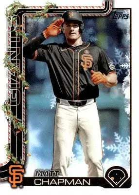 2025 Topps Holiday #H177 Matt Chapman NM-MT Giants ID:80600 - Baseball Card Single