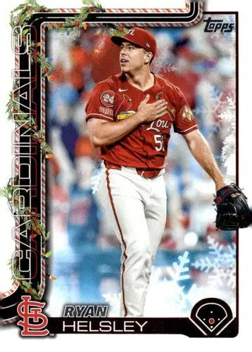 2025 Topps Holiday #H178 Ryan Helsley NM-MT Cardinals ID:79979 - Baseball Card Single