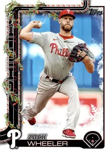2025 Topps Holiday #H179 Zack Wheeler NM-MT Phillies ID:79980 - Baseball Card Single
