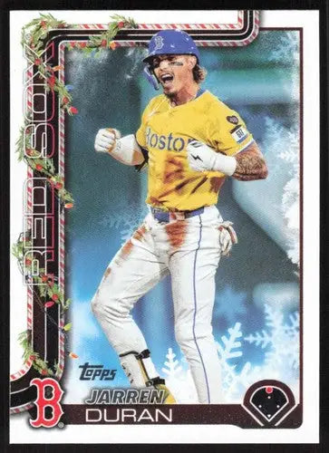 2025 Topps Holiday #H180 Jarren Duran NM-MT Red Sox ID:79981 - Baseball Card Single