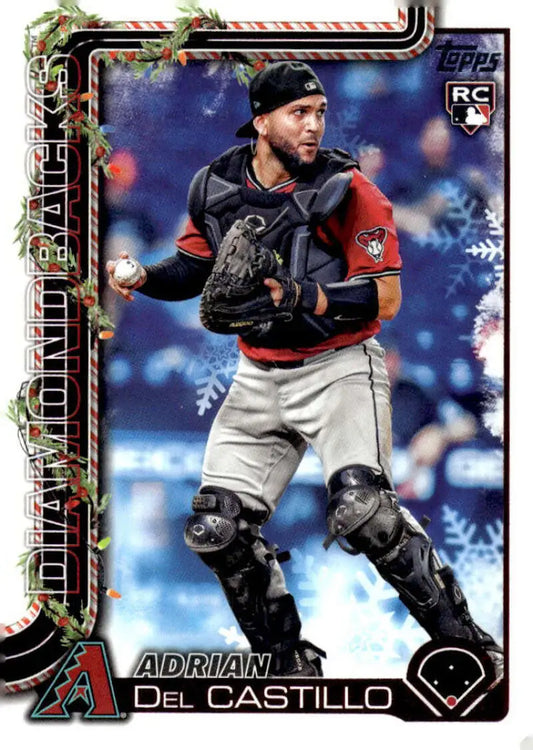 2025 Topps Holiday #H181 Adrian Del Castillo NM-MT RC Rookie Arizona Diamondbacks Baseball Card - Baseball Card Single