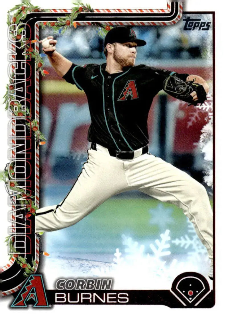 2025 Topps Holiday #H185 Corbin Burnes NM-MT Arizona Diamondbacks Baseball Card - Baseball Card Single
