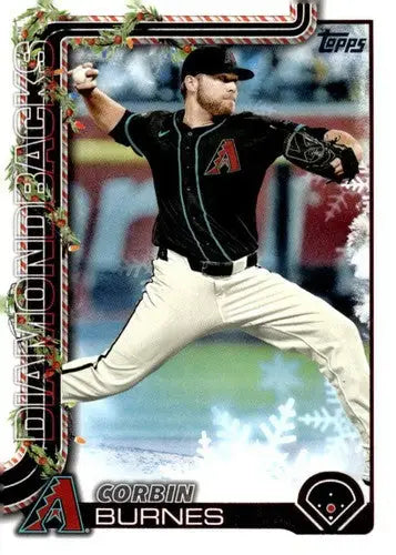 2025 Topps Holiday #H185 Corbin Burnes NM-MT Diamondbacks ID:79986 - Baseball Card Single